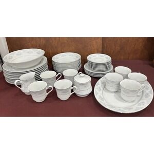 40 Piece Sapphire Dish Set By Silverie